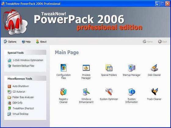 TweakNow PowerPack 2003 Professional