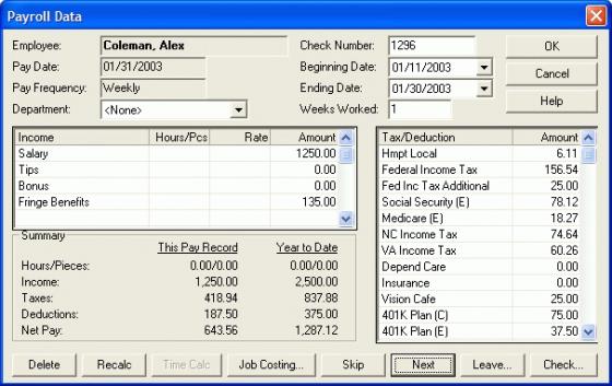 PenSoft Payroll 2002 1.0.0.0Business Finance by PenSoft - Software Free Download