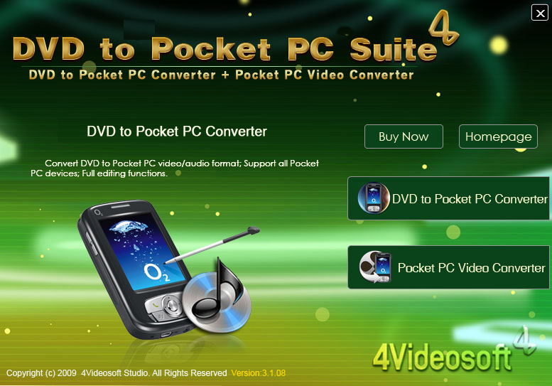 4Videosoft DVD to Pocket PC Suite