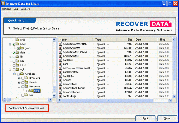 Linux File Recovery Program