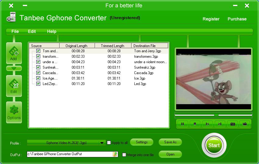 Tanbee Gphone Video Converter