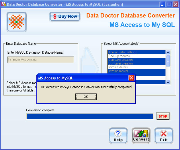Convert mdb to MySQL