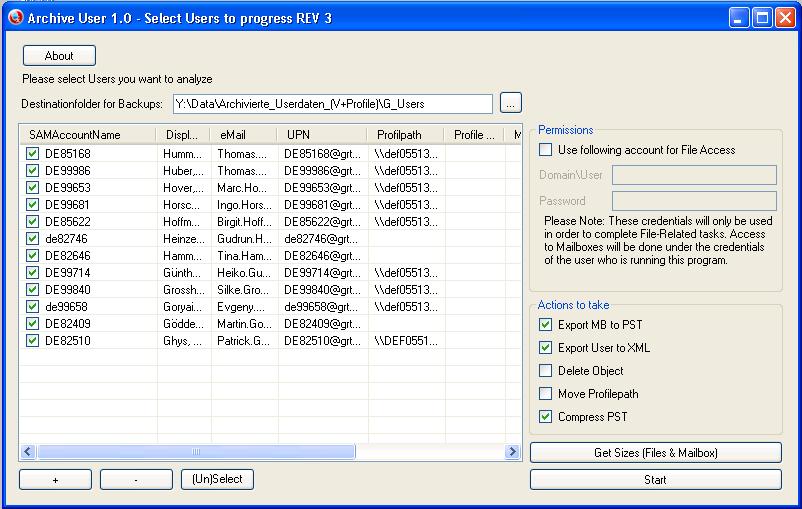 User archive. Программа номеры. select user. anybackup. special software.