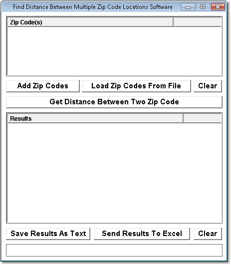 Find Distance Between Multiple Zip Code Locations Software