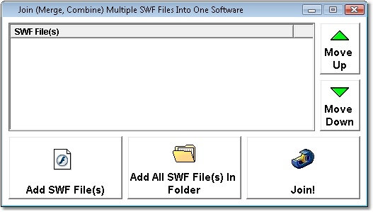 Join (Merge, Combine) Multiple SWF Files Into One Software