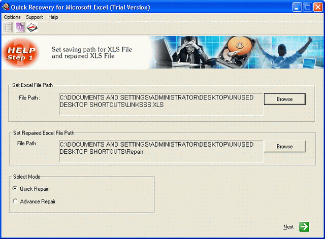 Unistal Excel Recovery