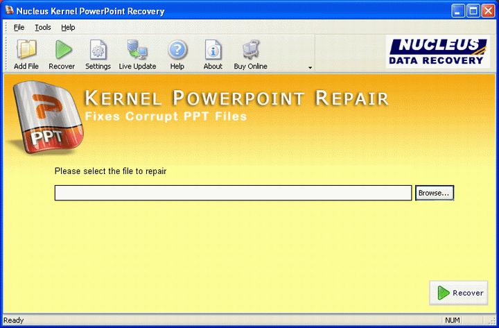 POWERPOINT Repair Toolbox. Repair Recovery. POWERPOINT file. Kernel Recovery for BKF discount.