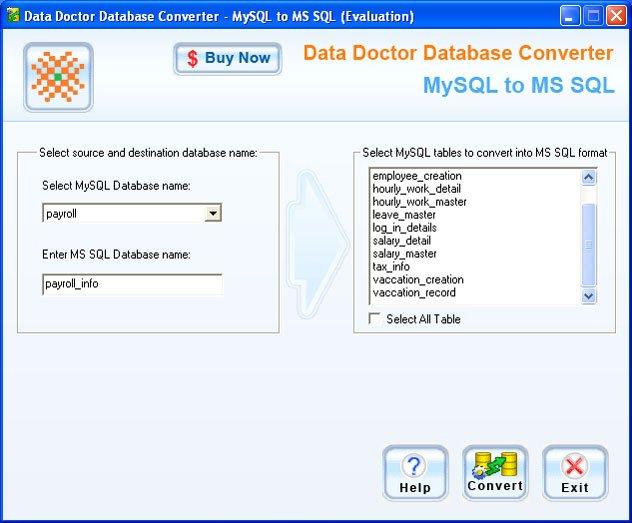 Convert MySQL to Microsoft SQL
