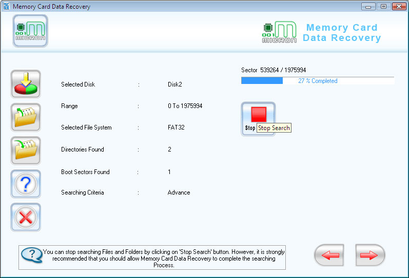 Corrupted Memory Stick Recovery