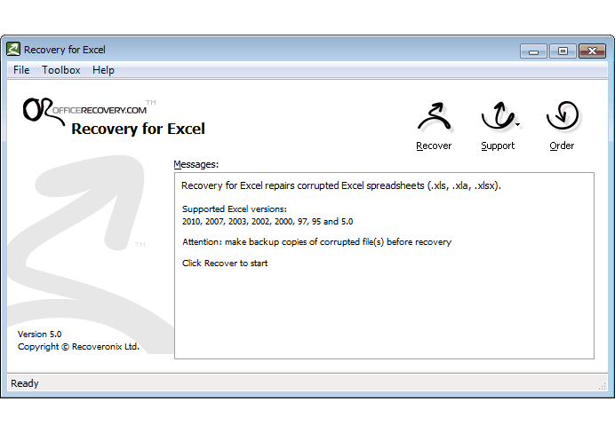 Recovery for Excel