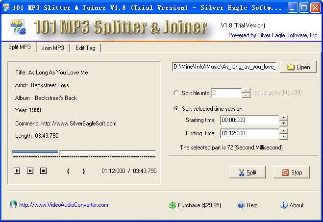 101 MP3 Splitter & Joiner