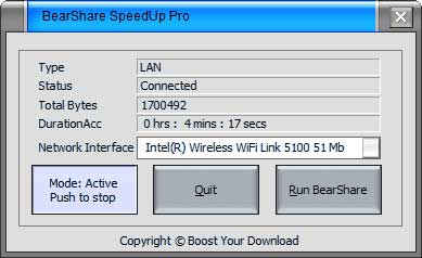 BearShare SpeedUp Pro