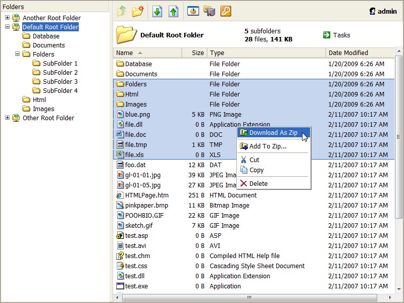 Web File Manager FileVista