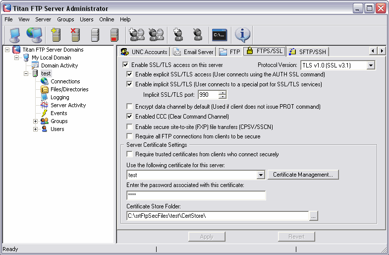 Titan FTP Server