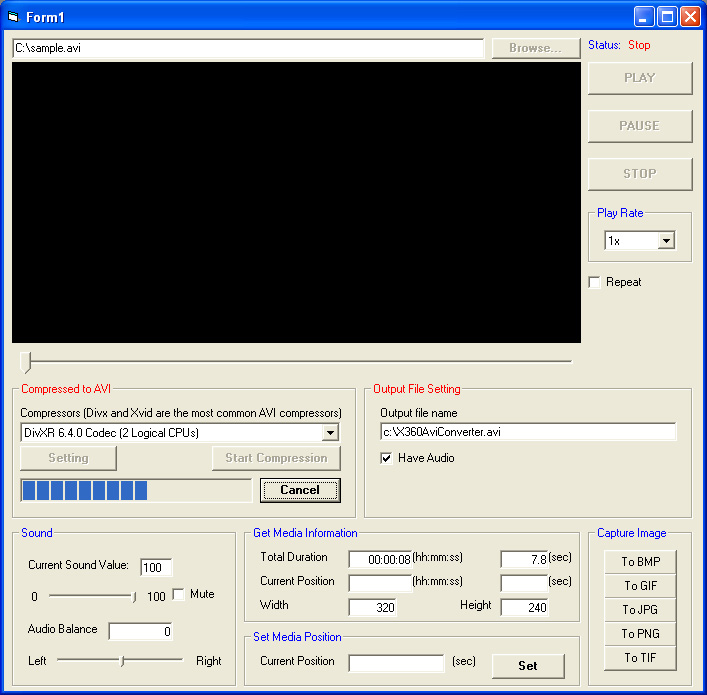 X360 Video Converter ActiveX OCX