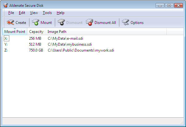 Aldenate Secure Disk