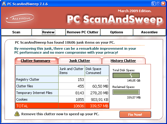 PC Scan and Sweep