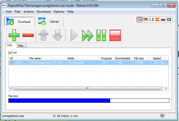 Depositfiles Filemanager