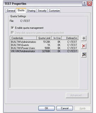 WinQuota Pro Disk Quota Utility
