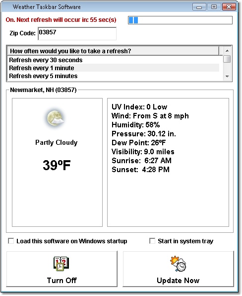 Weather Taskbar Software