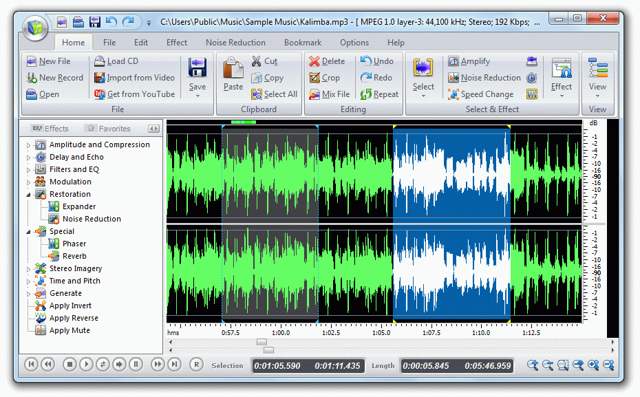 Free Audio Editor 2011