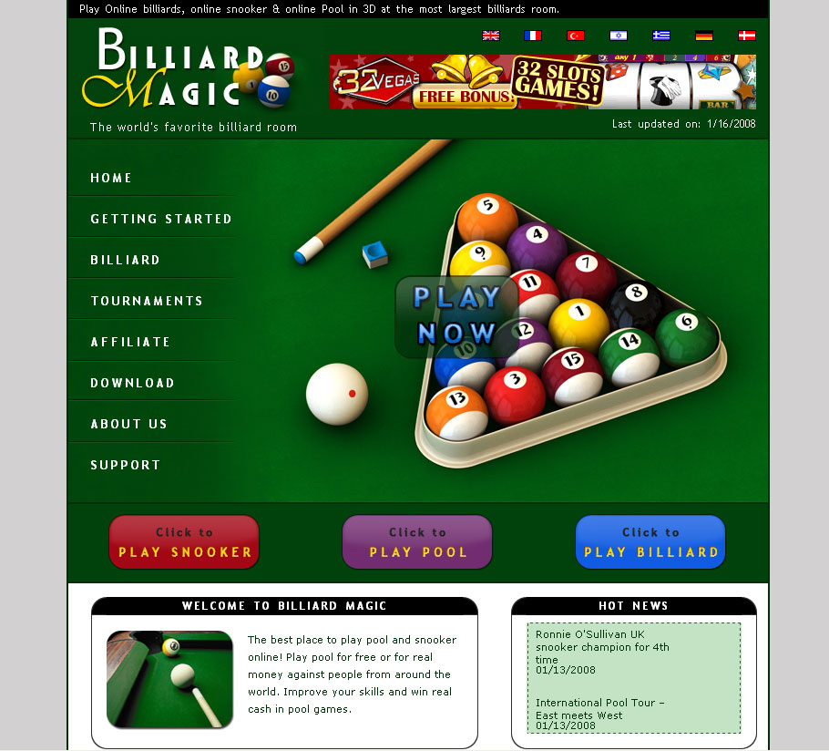 Online Billiards