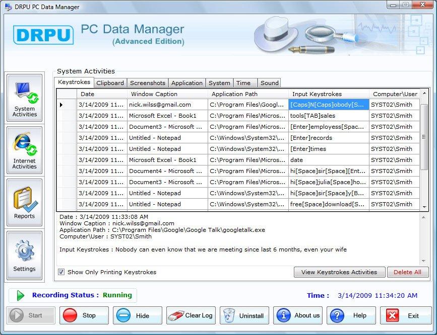 Keylogger Software For PC