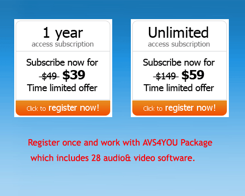 Unlimited Subscription audio and video software
