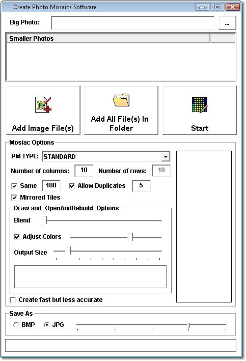 Create Photo Mosaics Software
