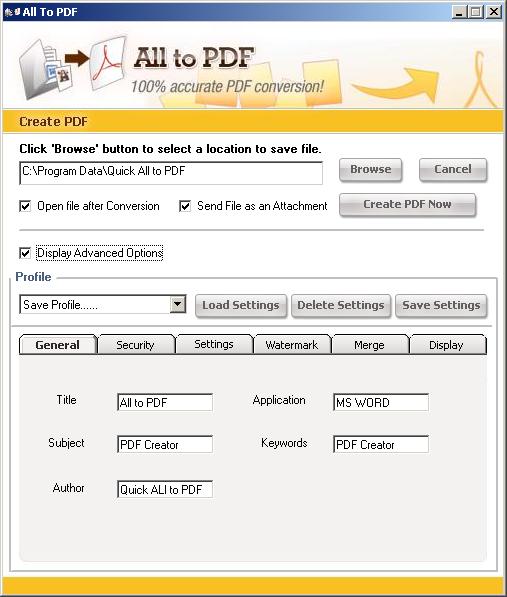 Quick All to PDF