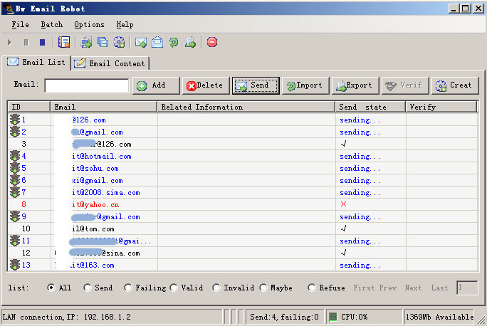 Star E-mail Spider And Verifier