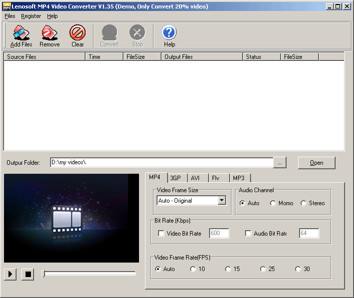 lenosoft MP4 Video Converter