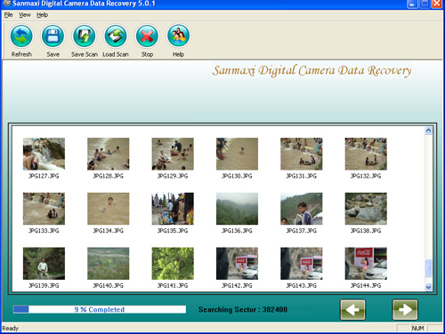 Formatted digital camera images recovery