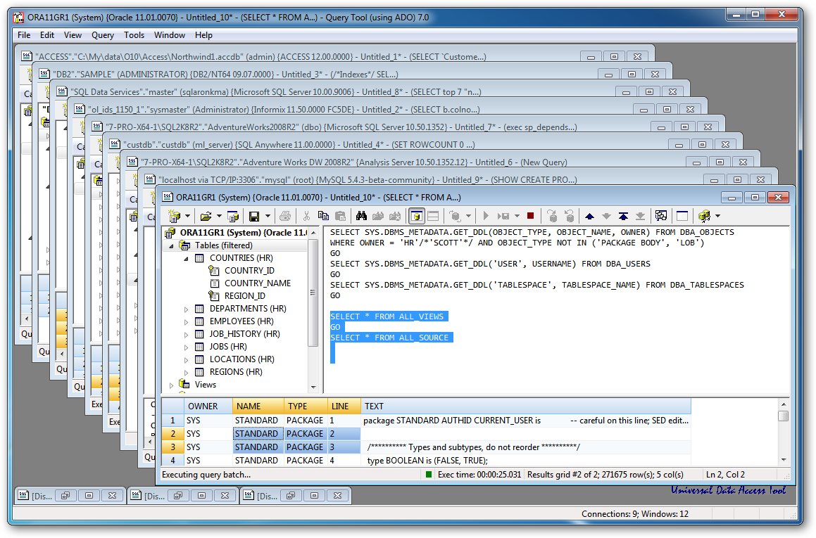 Query Tool (using ADO) 7.0 x64 Edition