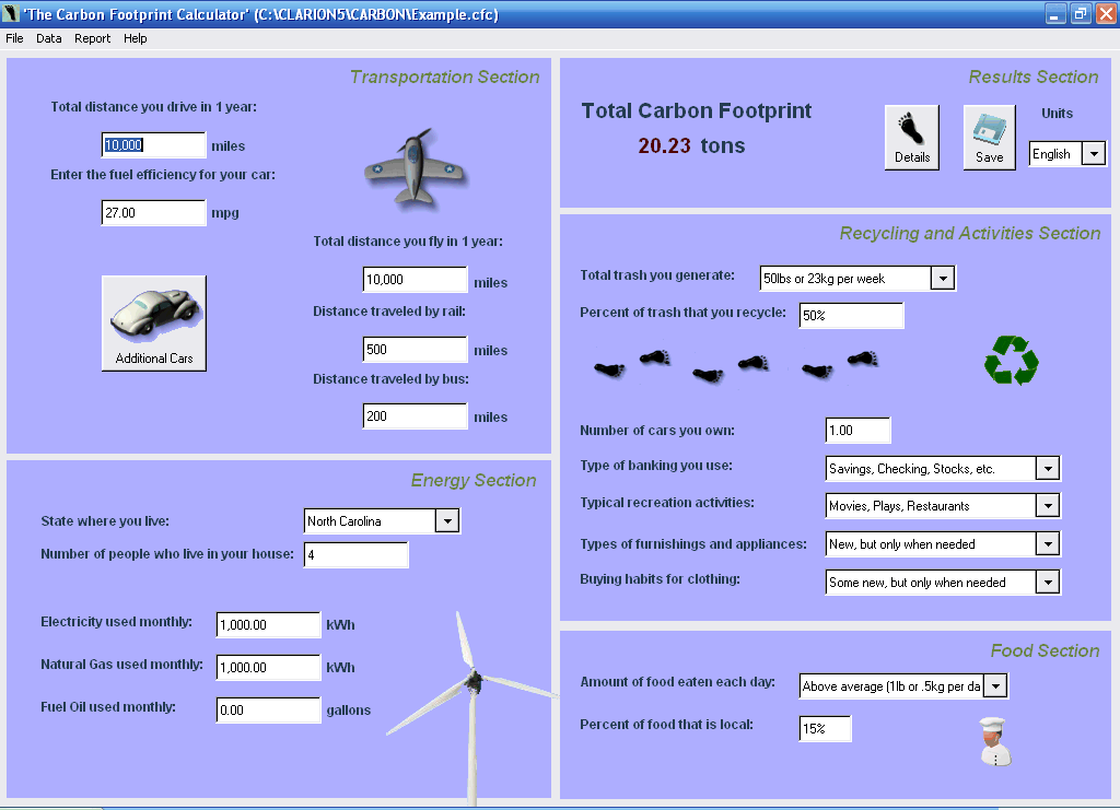 Carbon Footprint Calculator