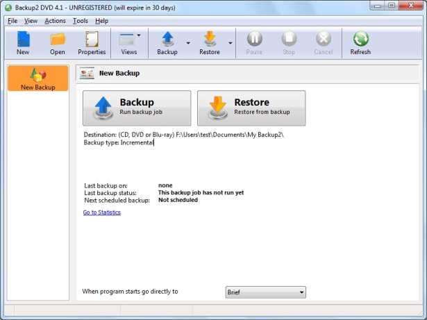 Backup to DVD OEM Backup Software