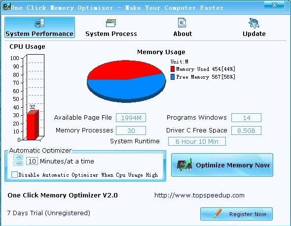 One Click Memory Optimizer