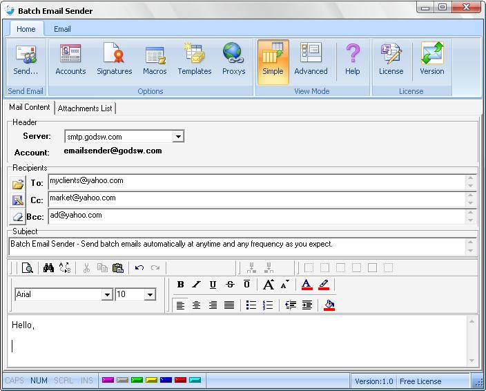 Batch Email Sender Enterprise License
