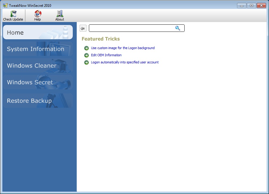 TweakNow WinSecret 2010