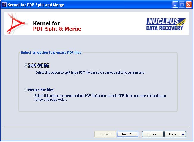 Kernel for PDF Split and Merge