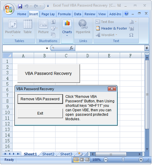 Excel Tool VBA Password Recovery