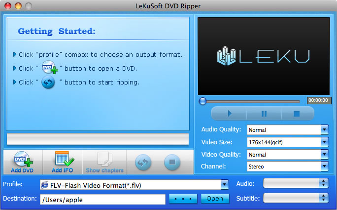 LeKuSoft DVD Ripper for Mac