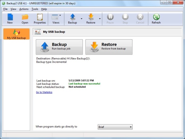 Backup to USB Brandable Backup Software