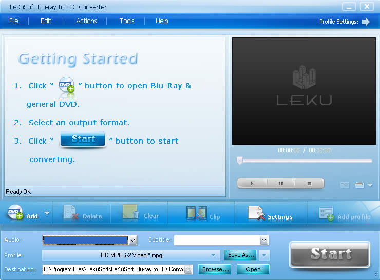 LeKuSoft Bluray to HD Converter