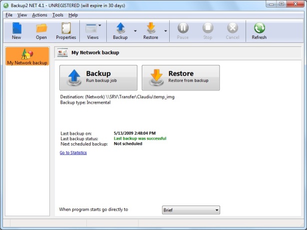Backup to NET OEM Backup Software