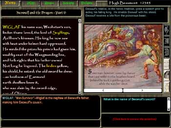 Beowulf Interactive Literature Software for the Classroom or Homeschool
