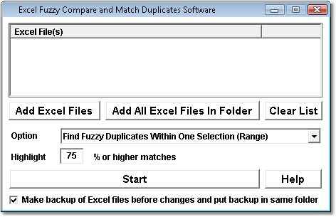 Excel Fuzzy Compare and Match Duplicates Software