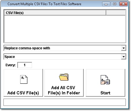 Convert Multiple CSV Files To Text Files Software