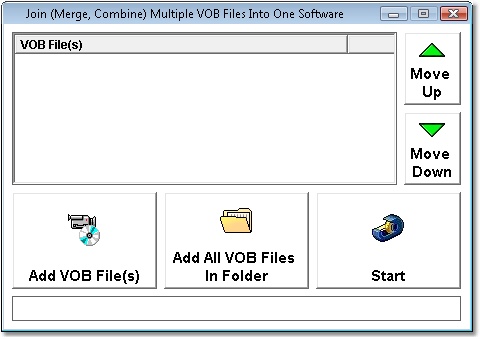 Join (Merge, Combine) Multiple VOB Files Into One Software