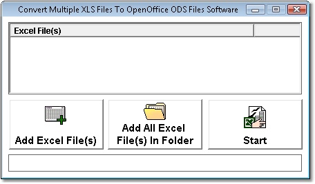 Convert Multiple XLS Files To OpenOffice ODS Files Software